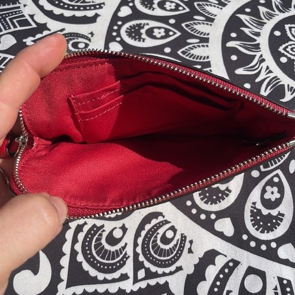 NWT Bright Cardinal Coach Corner Zip Wristlet - Picture 6 of 6